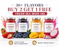 Buy 2 Get 1 FREE!! Fruit Infused Sea Moss Gel, Organic Wild Harvested Irish Sea Moss Gel, Dr Sebi Inspired Alkaline, 30+ Flavor Choices! product logo