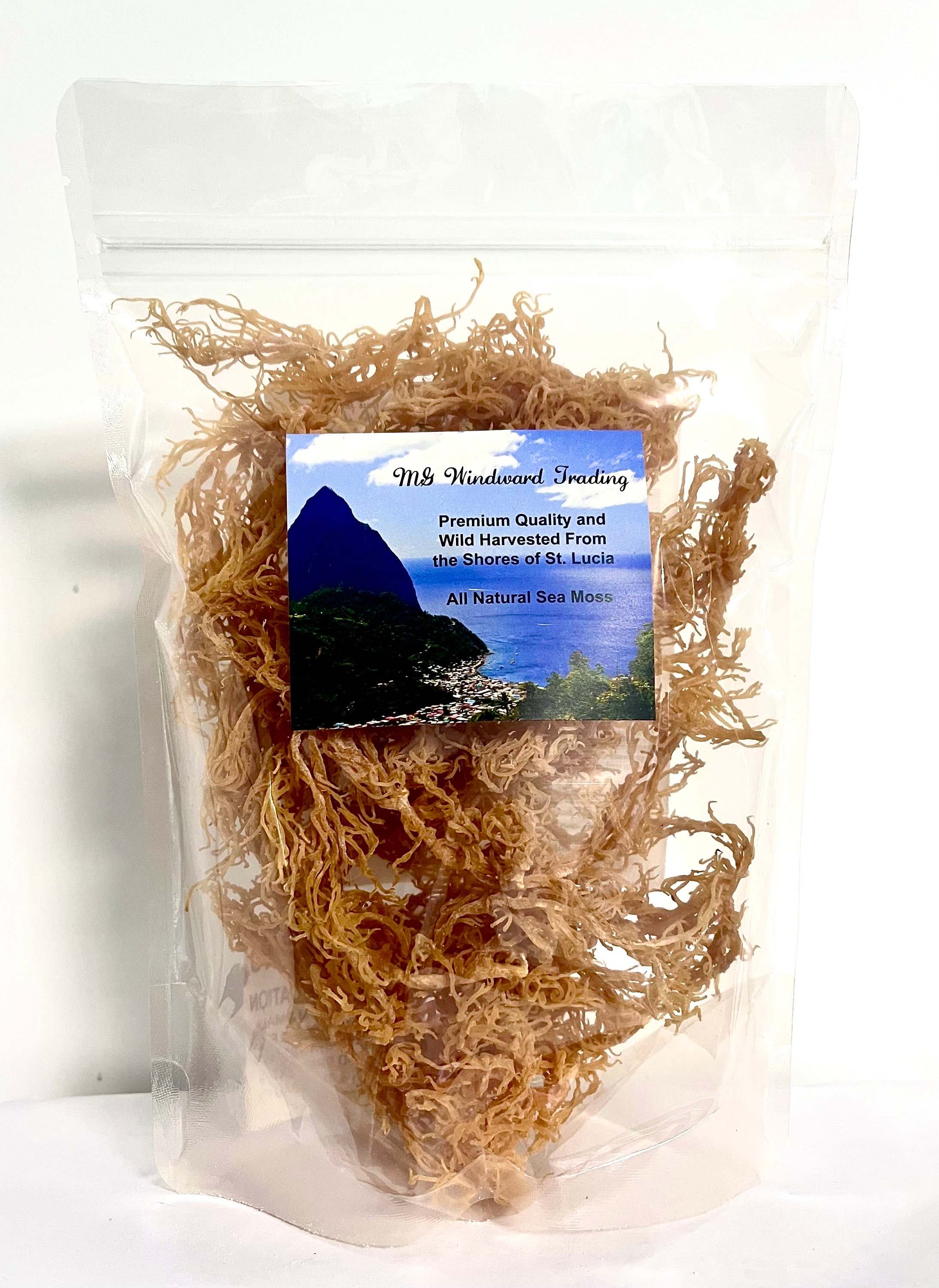 Certified Wild Harvested Organic Raw Gold Irish Sea Moss Dr. Sebi Grade | Chondrus Crispus | From Saint Lucia | Wholesale
