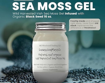 Buy 2 Get 1 FREE!  Alkaline Organic Herbal Infused Sea Moss Gel | Build Your Own Jar! | Choose from 30 Organic Herbs | Feel Incredible!