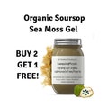 Buy 2 Get 1 Free! Alkaline Irish Sea Moss Gel Infused With Organic Soursop 100% Organic, Dr. Sebi Inspired