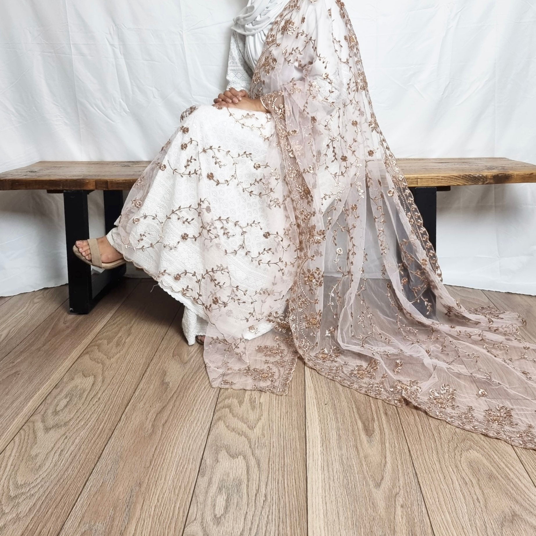 Rose Gold Nikkah Dress - Etsy UK