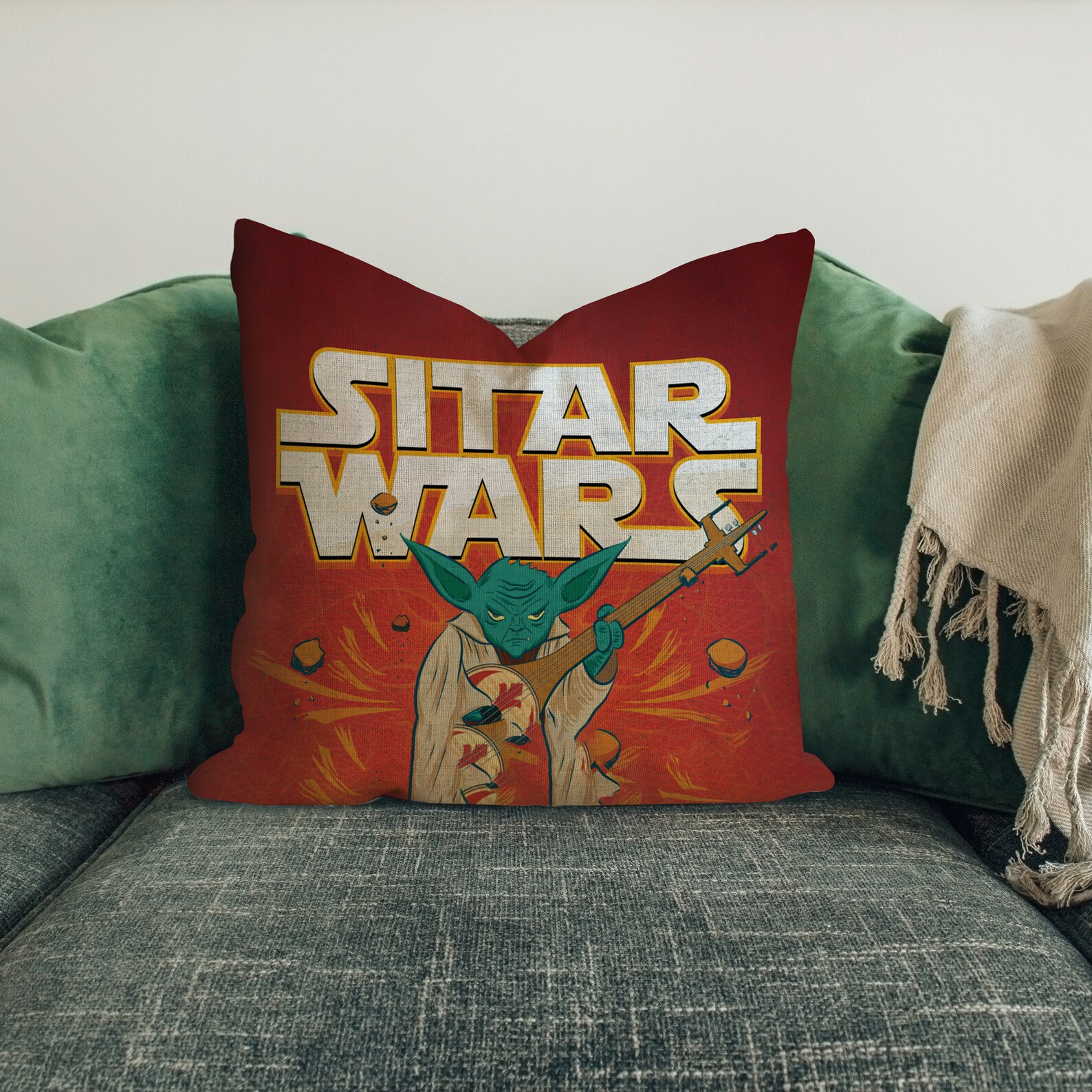 Baby Yoda Pillow Throw Pillow Birthday Gifts Gift Idea Etsy