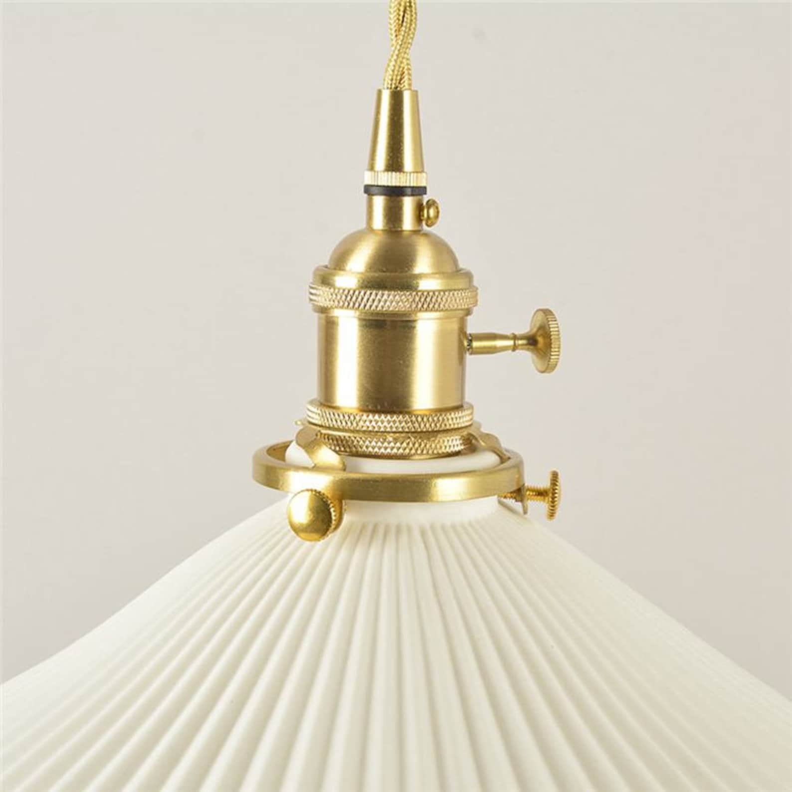 YZ629 Vintage Ceramic Pleat Lamp Shades For Living Room Etsy