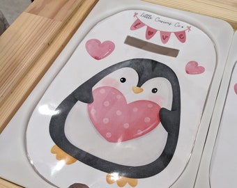 Insertion de couvercle imprimable Trofast Flisat, jeu d'amour de la Saint-Valentin, affichage d'apprentissage à la maison, apprentissage Montessori