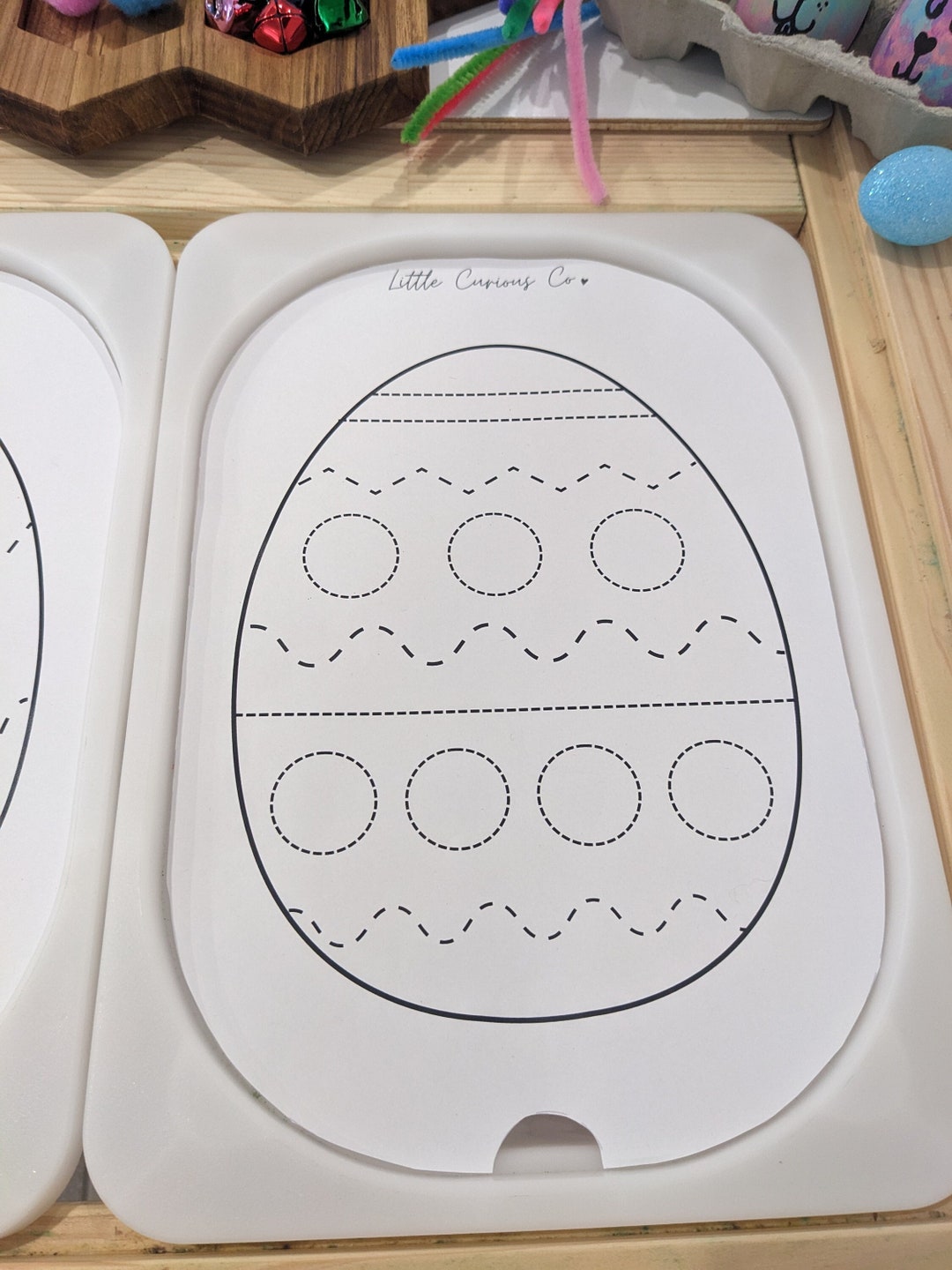 Printable Trofast Flisat Lid Insert, Easter Game, Homeschool Learn