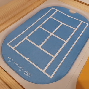 Printable Trofast Flisat Lid Insert, Tennis Court, Learn Homeschool Montessori Sports
