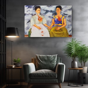 a painting of two women sitting next to each other