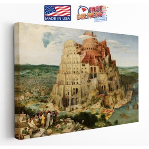 Tower of Babel Canvas Print: Bruegel Renaissance Art, Ready to Hang