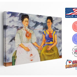 a painting of two women sitting next to each other