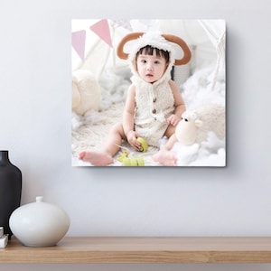 Custom Square Photo Canvas Print, Personalized Picture Wall Art image 10