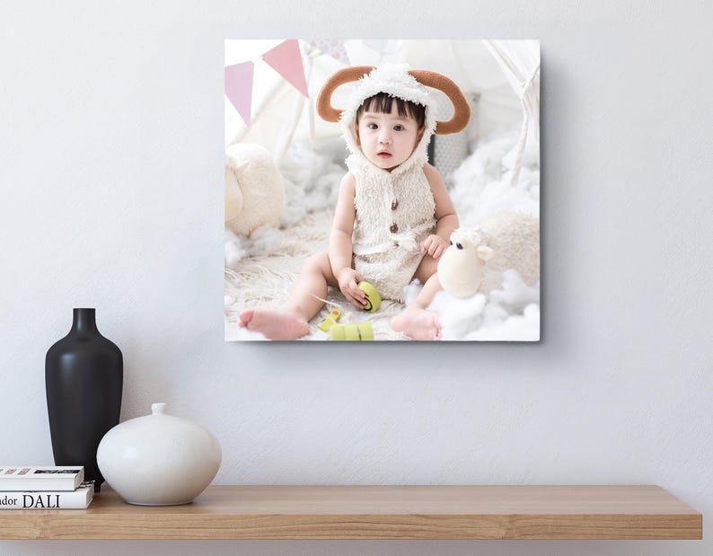 Custom Square Photo Canvas Print, Personalized Picture Wall Art image 10