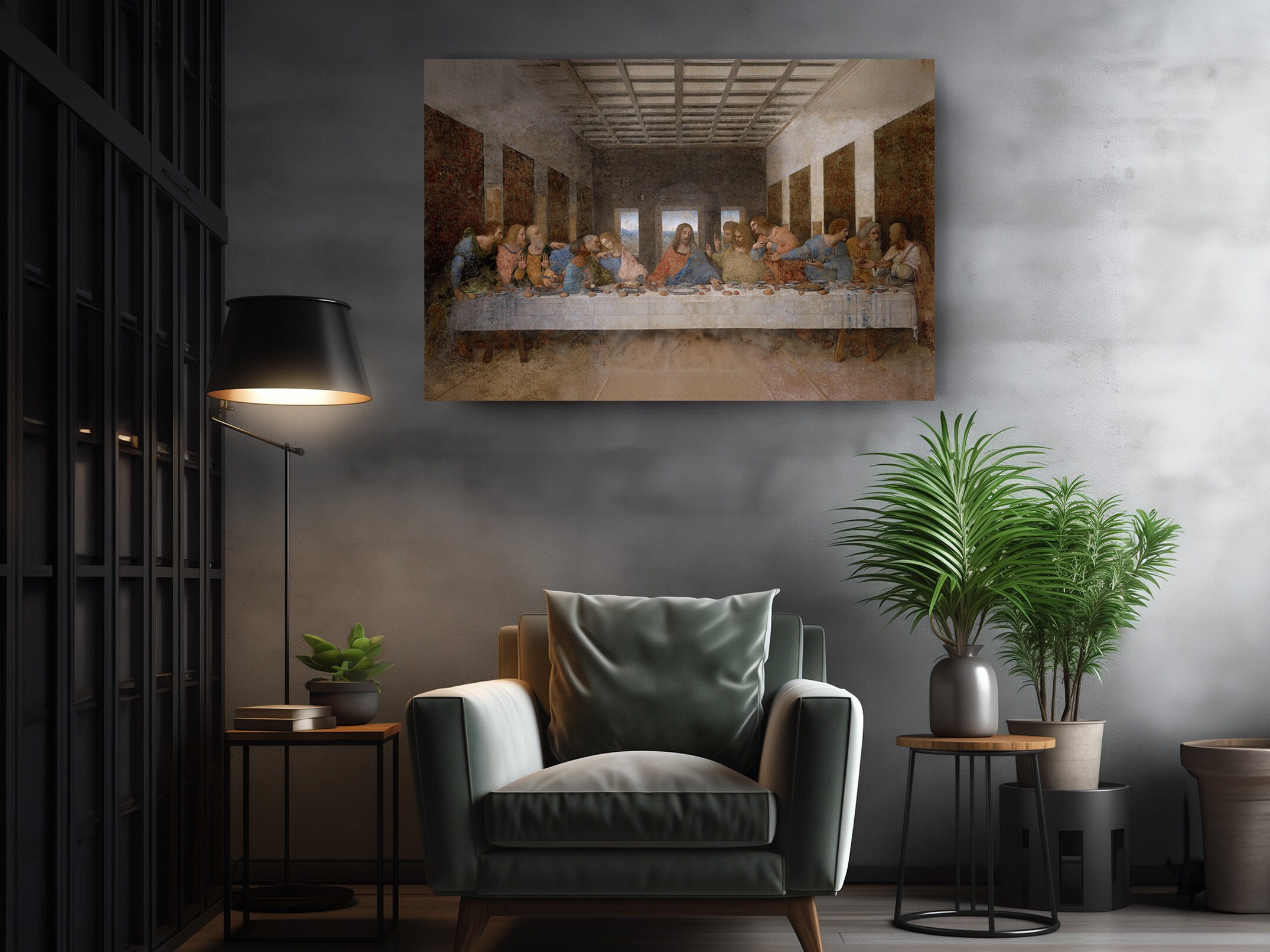 The Last Supper Canvas Print - Leonardo Da Vinci Reproduction - Museum ...
