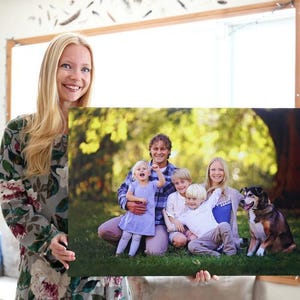 Custom Horizontal Photo, Custom Canvas Print, Personalized Wall Art image 3