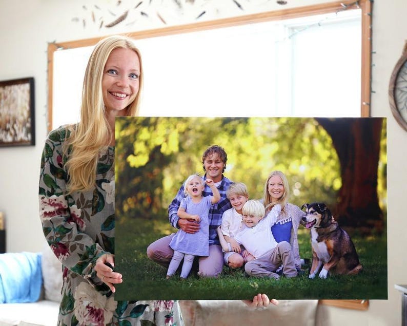 Custom Horizontal Photo, Custom Canvas Print, Personalized Wall Art image 3