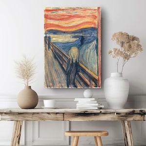 The Scream Canvas Print by Edvard Munch, Expressionist Wall Art image 5