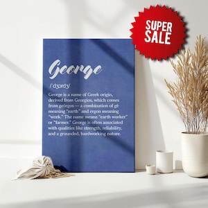 Custom Name Meaning Canvas – Personalized Wall Art with Quote, Unique Gift for Her or Baby Room