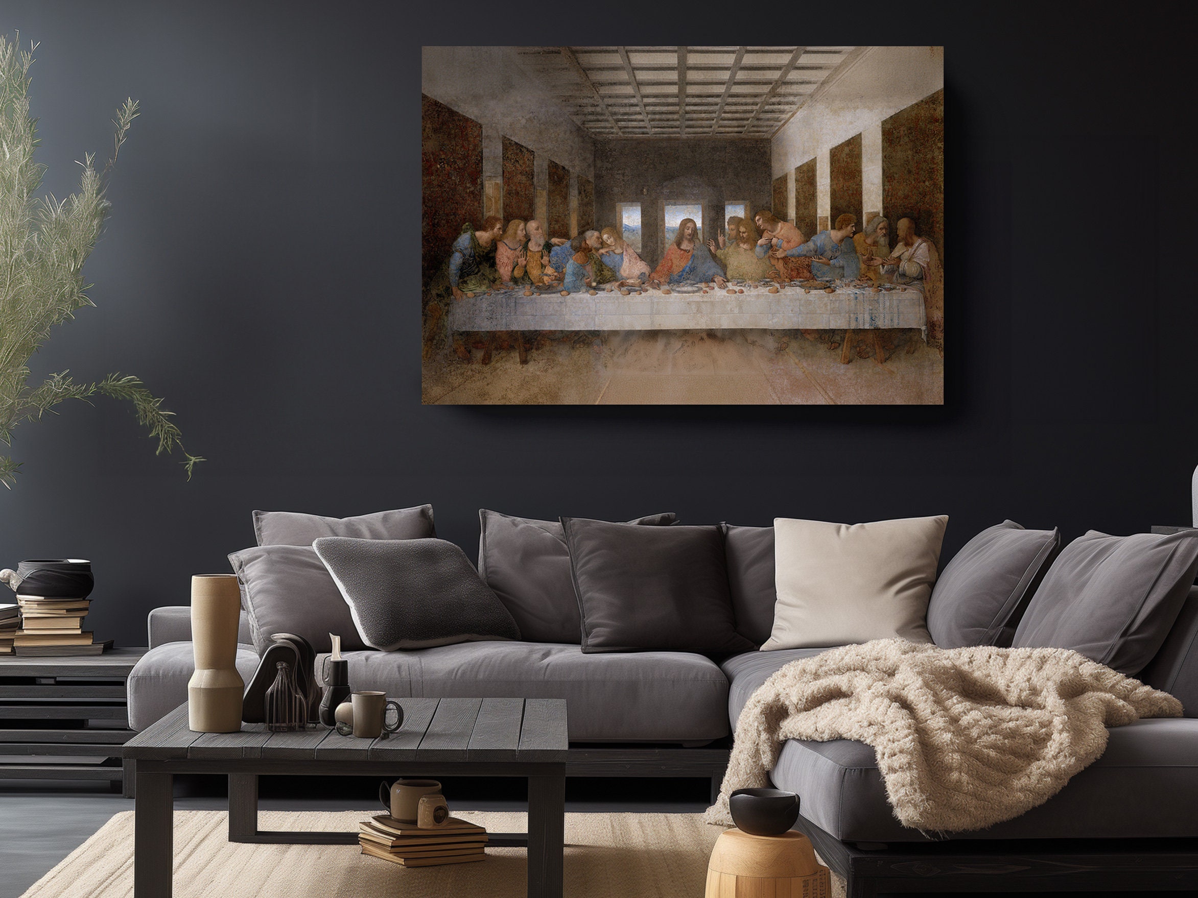 The Last Supper Canvas Print - Leonardo Da Vinci Reproduction - Museum ...