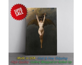 The Bat Woman Canvas Print: Albert Joseph Pénot, Classic Modern Art