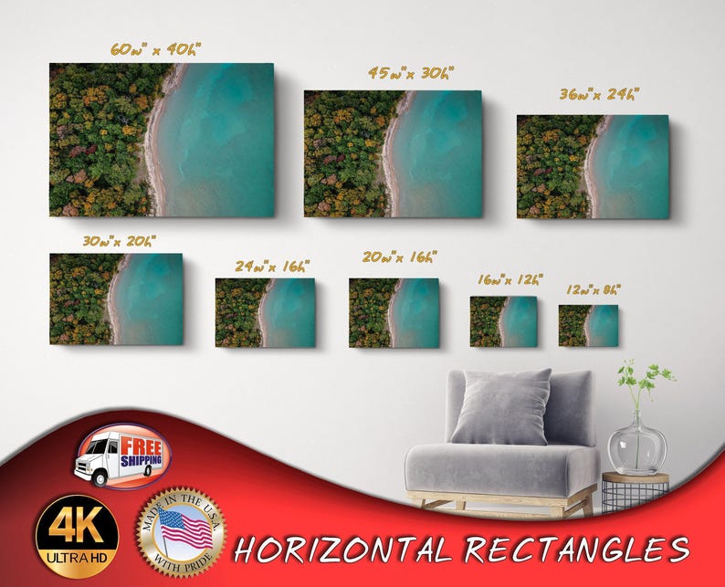 Custom Horizontal Photo, Custom Canvas Print, Personalized Wall Art image 1