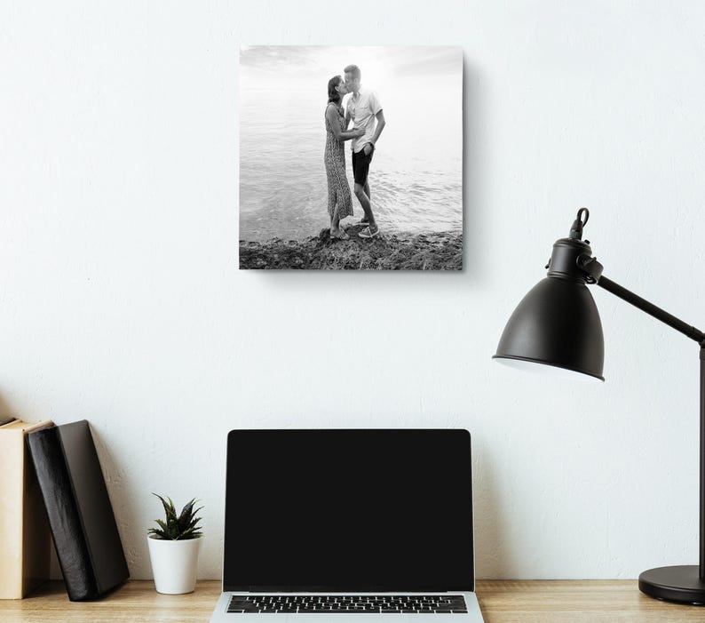 Custom Square Photo Canvas Print, Personalized Picture Wall Art image 9