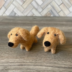 Needle Felted Golden Retriever / Golden Retriever / Dog Gifts / Dollhouse / Dog Lover / Dog Breeds / Pet Portrait / Dog Art / Felted Animal