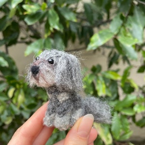 Custom Mini Needle Felted Dog / Made To Order / Handmade / Dog Lover Gifts / Personalized Dog Art / Dog Keychain / Dog Art / Dog / Pet Art image 2