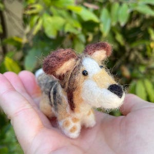 Custom Mini Needle Felted Dog / Made To Order / Handmade / Dog Lover Gifts / Personalized Dog Art / Dog Keychain / Dog Art / Dog / Pet Art image 10