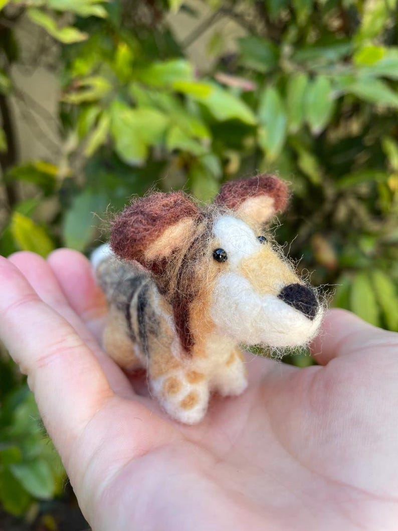 Custom Mini Needle Felted Dog / Made To Order / Handmade / Dog Lover Gifts / Personalized Dog Art / Dog Keychain / Dog Art / Dog / Pet Art image 10