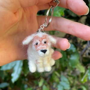 Custom Mini Needle Felted Dog / Made To Order / Handmade / Dog Lover Gifts / Personalized Dog Art / Dog Keychain / Dog Art / Dog / Pet Art image 14
