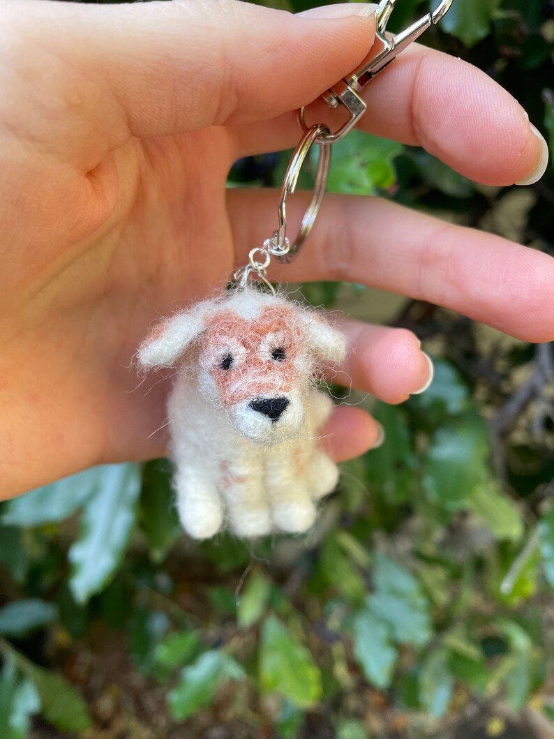 Custom Mini Needle Felted Dog / Made To Order / Handmade / Dog Lover Gifts / Personalized Dog Art / Dog Keychain / Dog Art / Dog / Pet Art image 14