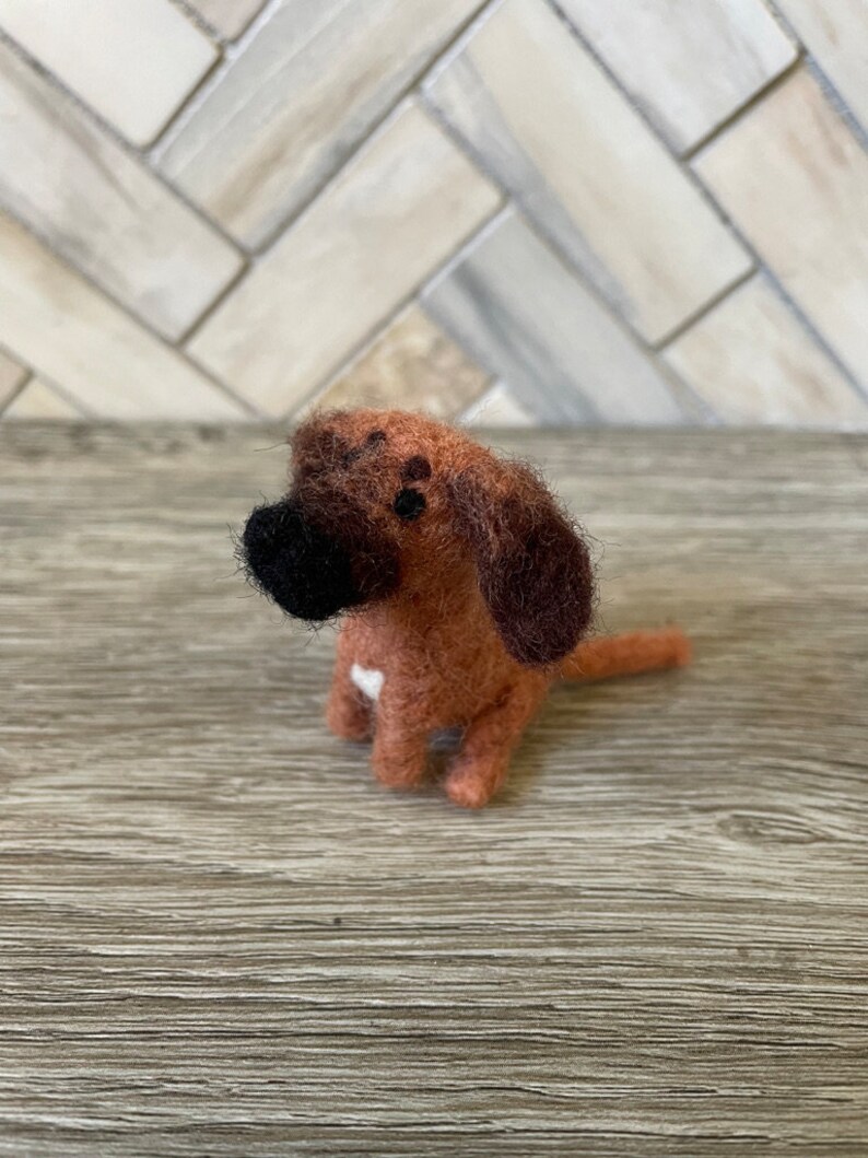 Custom Mini Needle Felted Dog / Made To Order / Handmade / Dog Lover Gifts / Personalized Dog Art / Dog Keychain / Dog Art / Dog / Pet Art image 15