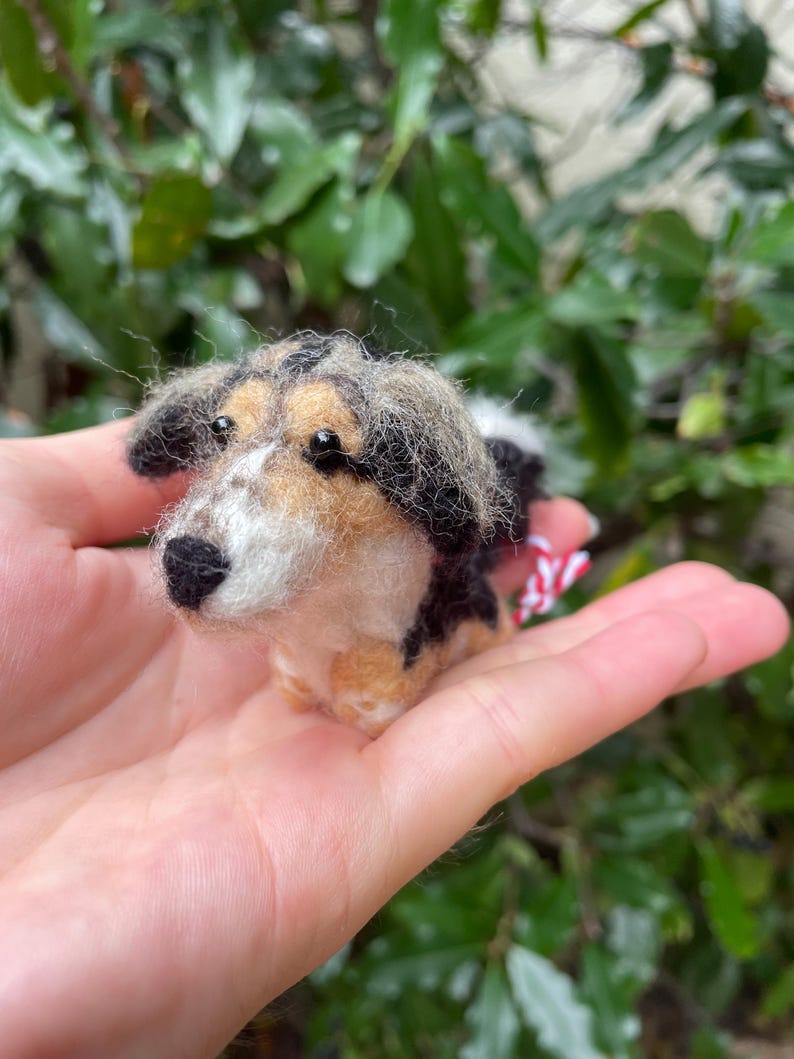 Custom Mini Needle Felted Dog / Made To Order / Handmade / Dog Lover Gifts / Personalized Dog Art / Dog Keychain / Dog Art / Dog / Pet Art image 3