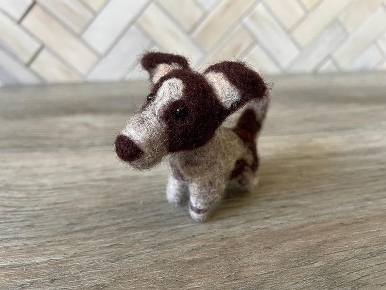 Custom Mini Needle Felted Dog / Made To Order / Handmade / Dog Lover Gifts / Personalized Dog Art / Dog Keychain / Dog Art / Dog / Pet Art image 6