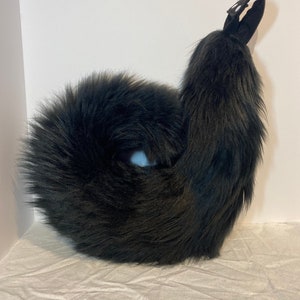 Custom Large Curled Tail Kawaii Costume Cosplay Pet Play Furry Cat Dog Puppy Kitten Pup Husky Therian K9 Canine