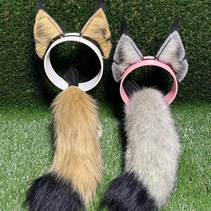 Fascia Per Capelli Con Orecchie Di Gatto - Pelliccia Finta, Costume Halloween E Cosplay - Foto 9