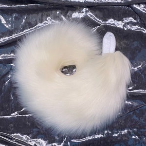 Custom Small Curled Tail Kawaii Costume Cosplay Pet Play Furry Puppy Dog Cat Kitten Pup Husky K9 Canine Therian Nub
