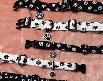 Obroża z klamrą, wzór w kształcie łapy, choker, kot, pies, szczeniak, BDSM, cosplay, gotycki kostium Therian, naszyjnik, futrzany, Petplay, zabawka z żywicy