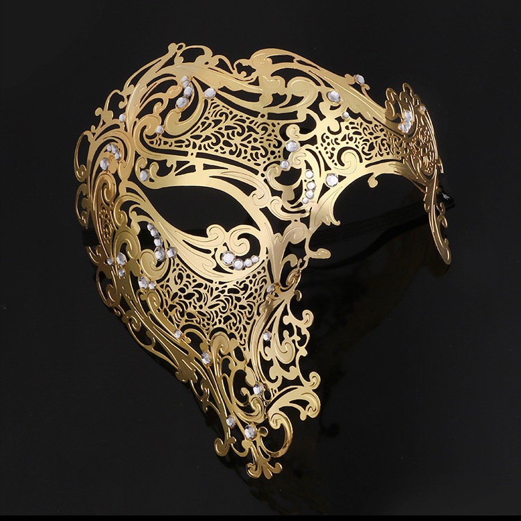 Maskerade Maske venezianische Metall Maskerade Prom Maske Etsy