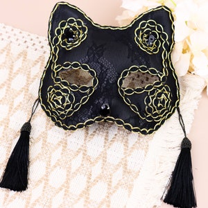 Black Cat Mask Child Size 