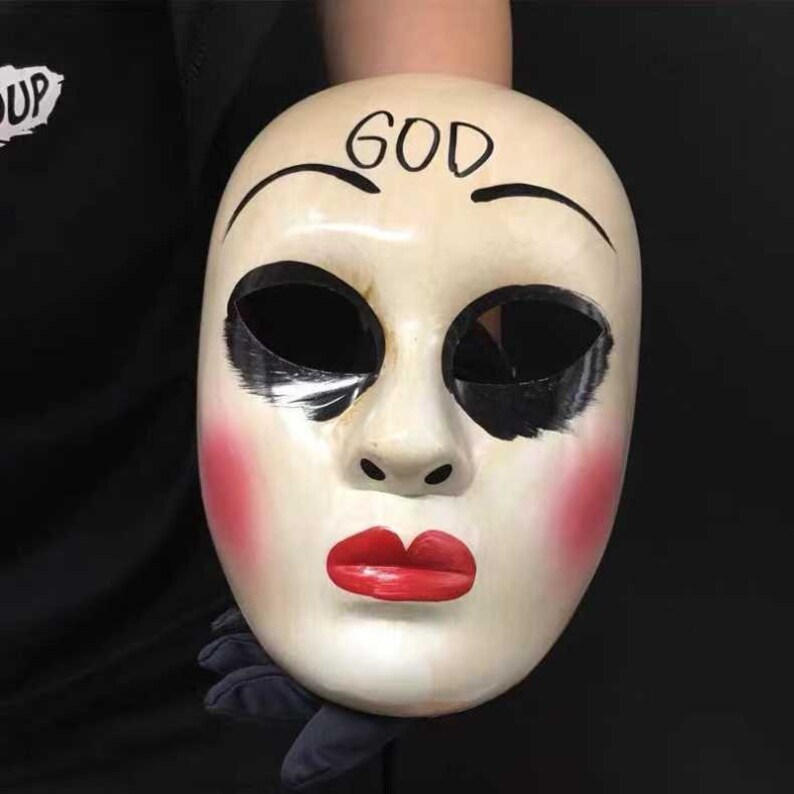 The Purge Cross God Mask Purge Male Mask the Purge Anarchy Etsy
