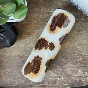 Glitter Cowhide Tumbler