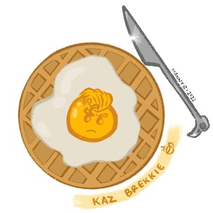 Kaz Brekkie Kaz Brekker Funny Joke Sticker Cute Bookish Booktok Six of Crows Book Lover Gift