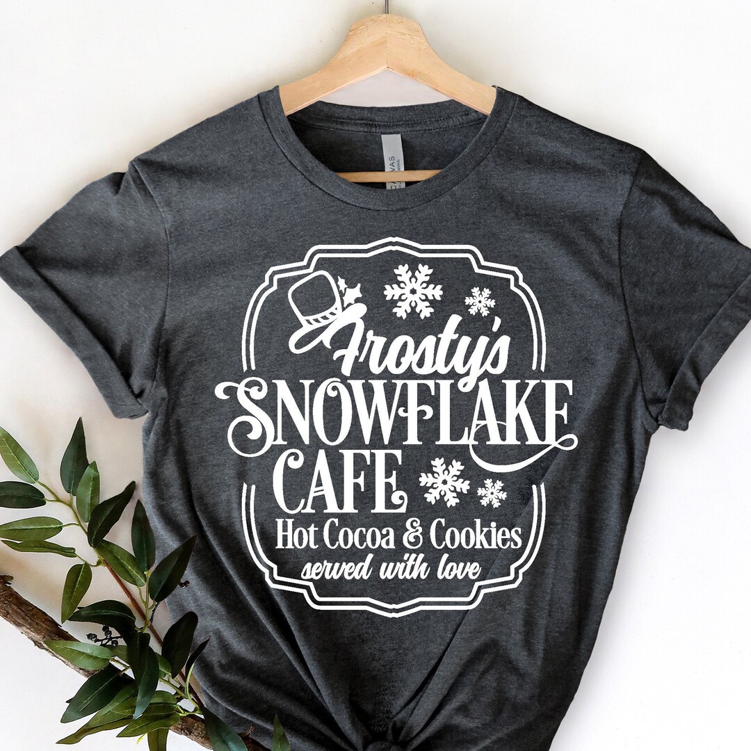 Snowman Shirt Frosty's Cafe Shirt Comfort Colors Long - Etsy