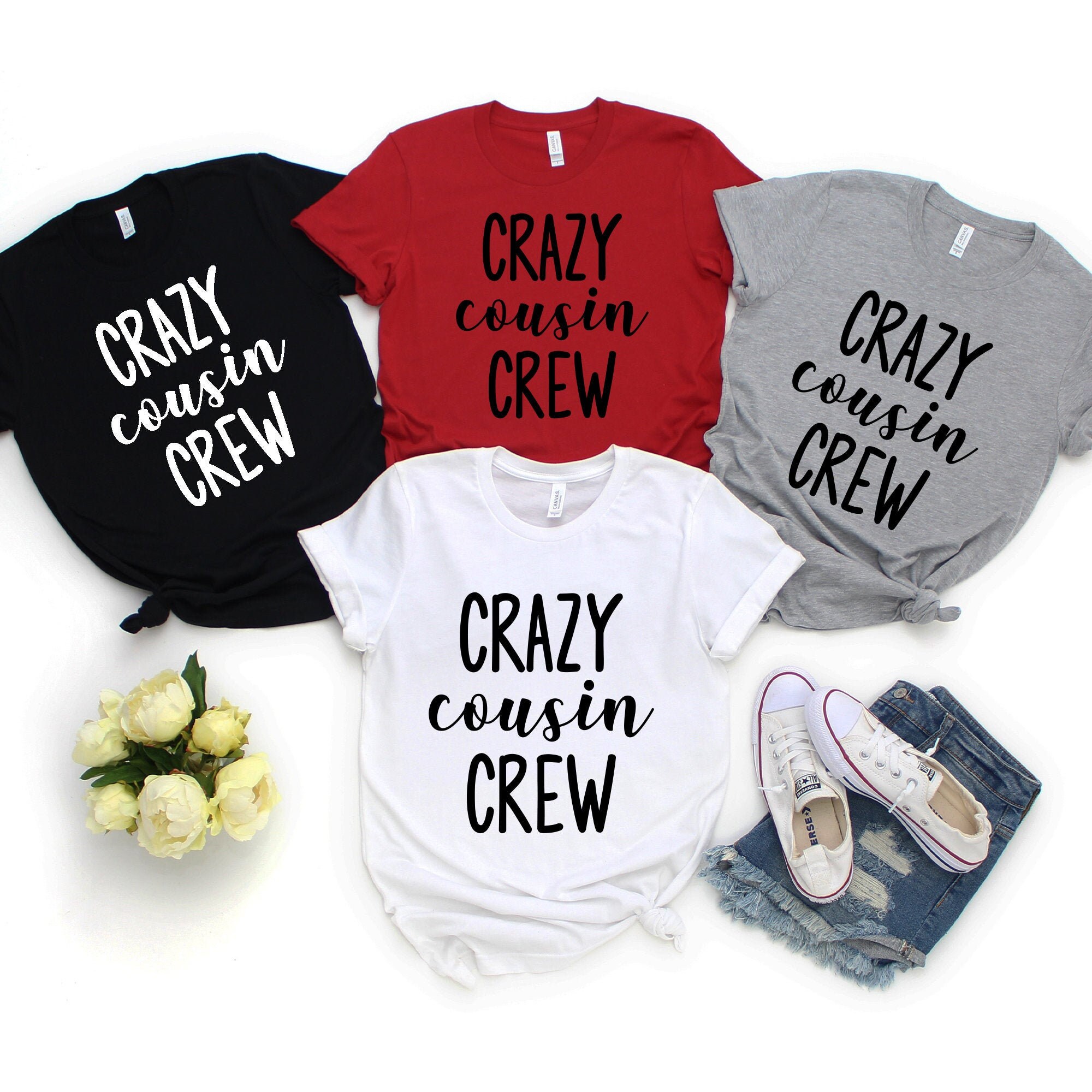Cousin Crew Shirts, Team Cousin Shirt, Matching Cousin Shirt, Cousin T-Shirt, Crazy Cousin Crew Tee, Family Birthday Shirts, Cousin Gift