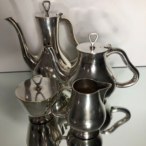 British Indian Artdeco tea and coffee set