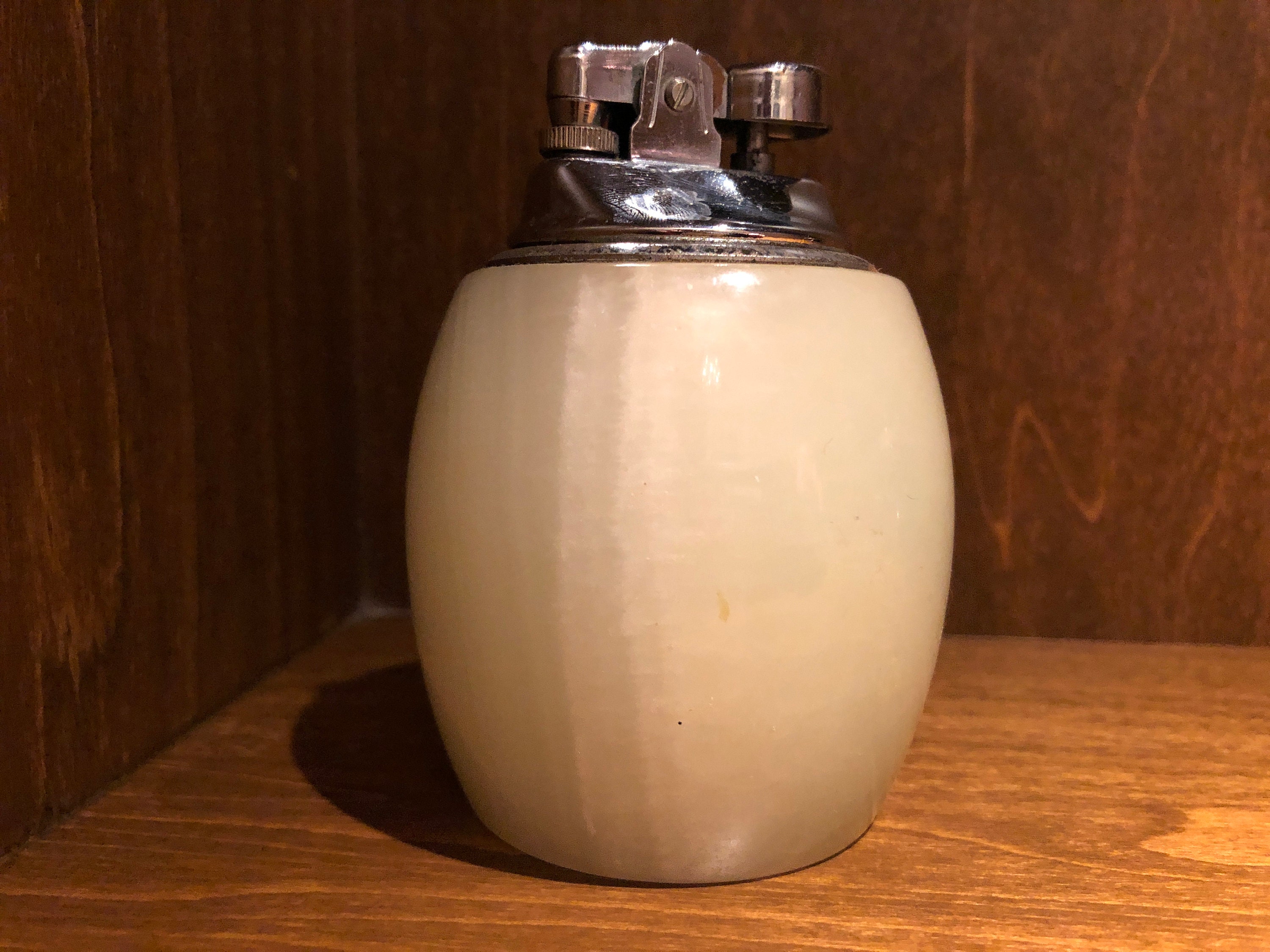 VINTAGE DUNHILL ONYX TABLE LIFT ARM LIGHTER GOOD CONDITION Australia