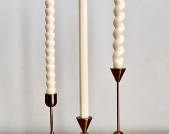 Taper Candles Twisted Spiral Candle Short Tapered Candle, Tall Wavy Candle, Wedding Table Candle Home Decor, Modern Aesthetic Candle Sets