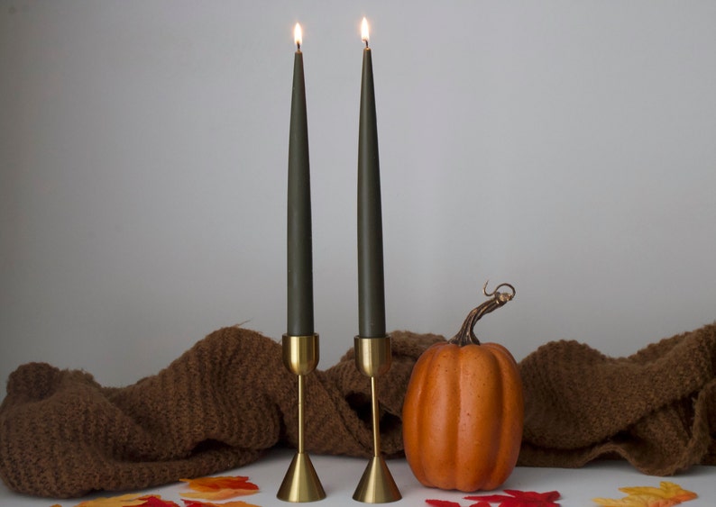 Taper Candle, Candlesticks, Shaped Candle, Beeswax Soy Candle, Fall Table Candle, Home Decor Candles, Candle Set, Aesthetic Candle, Gift image 5