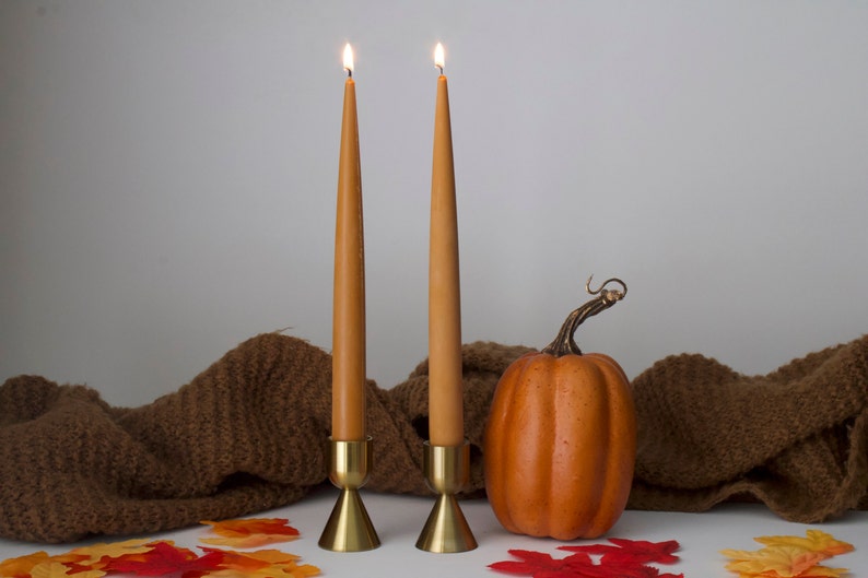 Taper Candle, Candlesticks, Shaped Candle, Beeswax Soy Candle, Fall Table Candle, Home Decor Candles, Candle Set, Aesthetic Candle, Gift image 6