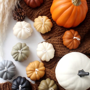 Pumpkin Candle, Pumpkin Shaped Candle, Halloween Decor, Fall Decor, Pumpkin Scented Candle, Halloween Candles, Table Decor, Autumn Decor image 7
